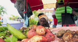 Franse markt met Surinaamse slag