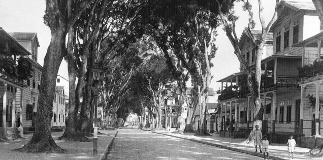 Heerenstraat richting kerkplein ca 1915