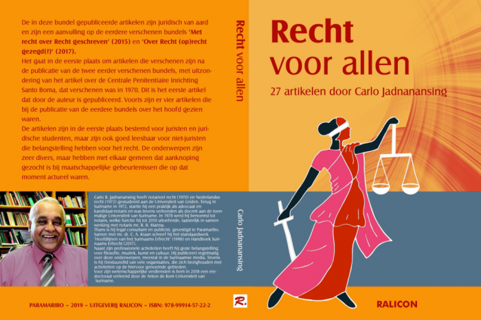 Boekrecensie: Recht voor allen: 27 artikelen door Carlo Jadnanansing